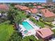 Community pool and spa with lush landscaping at 21 Crescent S Pl, St Petersburg, FL 33711