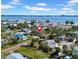Aerial view showing home's location near the water at 3102 57Th S St, Gulfport, FL 33707