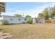 Spacious backyard with home view at 509 Florida S Cir, Apollo Beach, FL 33572