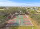 Two outdoor basketball courts are shown in this aerial view at 509 Florida S Cir, Apollo Beach, FL 33572