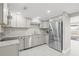 Modern kitchen featuring stainless steel appliances at 509 Florida S Cir, Apollo Beach, FL 33572