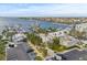Aerial view of a marina with boats, docks, and waterfront restaurant at 509 Florida S Cir, Apollo Beach, FL 33572