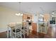 Open kitchen with island and dining area at 5119 11Th E St, Bradenton, FL 34203