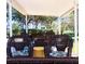Relaxing patio with wicker furniture under a covered area at 5876 21St N St # 3, St Petersburg, FL 33714