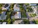 Aerial view showing a home's location in a residential area at 612 Danube Ave, Tampa, FL 33606