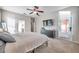 King bedroom with private door to backyard patio at 613 Tanana Fall Dr, Ruskin, FL 33570