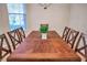 Formal dining room with wood table and six chairs at 613 Tanana Fall Dr, Ruskin, FL 33570