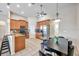 Bright kitchen with stainless steel appliances and granite countertops at 613 Tanana Fall Dr, Ruskin, FL 33570
