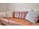 Living room featuring a brown leather sofa with pillows at 613 Tanana Fall Dr, Ruskin, FL 33570