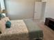 Bright bedroom with carpeted floors and ample space at 13621 Willow Bluestar Loop, Riverview, FL 33579