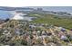 Aerial view of waterfront homes and properties at 13945 75Th Ave, Seminole, FL 33776
