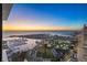 Panoramic aerial view of marina, cityscape, and stadium at sunset at 175 1St S St # 3402, St Petersburg, FL 33701