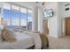 Spacious bedroom with stunning water views and large windows at 175 1St S St # 3402, St Petersburg, FL 33701
