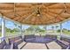 Relaxing gazebo with benches, perfect for outdoor gatherings at 2438 Sifield Greens Way # 44, Sun City Center, FL 33573