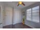 Bedroom with double closets and hardwood floors at 2701 W Cordelia St, Tampa, FL 33607