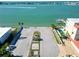 Aerial view of waterfront vacant lot at 289 Monte Cristo Blvd, St Petersburg, FL 33715