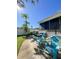 Relaxing backyard patio with seating and lush landscaping at 289 Monte Cristo Blvd, St Petersburg, FL 33715