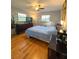 Bright bedroom with wood floors and ceiling fan at 289 Monte Cristo Blvd, St Petersburg, FL 33715