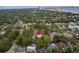 Property location shown from above with a view of surrounding houses at 2932 W Alline Ave, Tampa, FL 33611