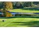 Golf course green next to a lake with golfers visible at 3340 Mcmath Dr, Palm Harbor, FL 34684