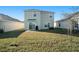 House with grassy backyard and patio at 38311 Sonnet Landing Ave, Zephyrhills, FL 33540