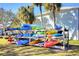 Community kayak storage with many kayaks available for residents at 5176 Se Salmon Se Dr # D, St Petersburg, FL 33705
