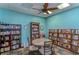 Quiet library with ample books and a reading area at 5176 Se Salmon Se Dr # D, St Petersburg, FL 33705