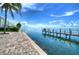Brick paved waterfront path with access to a private dock at 5176 Se Salmon Se Dr # D, St Petersburg, FL 33705