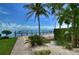Landscaped walkway to private dock and water access at 5176 Se Salmon Se Dr # D, St Petersburg, FL 33705