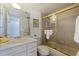 Updated bathroom with a bathtub and shower at 6104 Palma Del Mar S Blvd # 404, St Petersburg, FL 33715