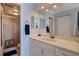 Clean bathroom with updated vanity and shower/tub combo at 6104 Palma Del Mar S Blvd # 404, St Petersburg, FL 33715