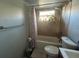 Bathroom with shower/tub combo at 6947 Bottle Brush Dr, Port Richey, FL 34668