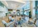Elegant lobby with comfortable seating, stylish decor, and high ceilings at 920 N Osceola Ave # 702, Clearwater, FL 33755