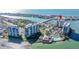 Aerial view of building location on waterfront at 9525 Blind Pass Rd # 507, St Pete Beach, FL 33706
