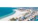 Aerial view of beachfront homes and the coast at 9525 Blind Pass Rd # 507, St Pete Beach, FL 33706