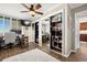 Spacious home office with mirrored closets and hardwood floors at 9525 Blind Pass Rd # 507, St Pete Beach, FL 33706