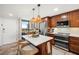 Updated kitchen with stainless steel appliances and island at 9525 Blind Pass Rd # 507, St Pete Beach, FL 33706