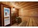 Community sauna with wooden interior at 9525 Blind Pass Rd # 507, St Pete Beach, FL 33706