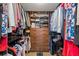 Large walk-in closet with custom built-ins at 9525 Blind Pass Rd # 507, St Pete Beach, FL 33706
