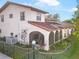 Charming backyard with screened patio and well-manicured lawn at 9649 Wilsky Blvd # 3, Tampa, FL 33615