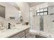 Elegant bathroom with a walk-in shower and modern finishes at 9649 Wilsky Blvd # 3, Tampa, FL 33615