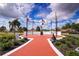 Brick pathway leads to a community memorial at 1005 Rickenbacker Dr, Sun City Center, FL 33573