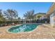 Community pool with brick patio and lounge chairs at 10883 Dragonwood Dr, Tampa, FL 33647