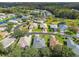 Aerial perspective of houses in a residential community at 11411 Turtle Dove Pl, New Port Richey, FL 34654