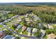 Neighborhood view of homes nestled amongst lush greenery at 11411 Turtle Dove Pl, New Port Richey, FL 34654