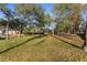 Spacious backyard with lush trees and grassy area at 12332 Harris Hawk Rd, Weeki Wachee, FL 34614