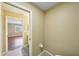 Small half bathroom with toilet and flooring at 1312 Leland Dr # 61, Sun City Center, FL 33573
