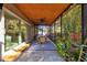 Relaxing screened patio with dining set and ceiling fan at 14157 Feather Sound Dr, Clearwater, FL 33762