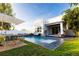 Inviting backyard oasis with a refreshing pool and patio at 2246 Fiesta Dr, Sarasota, FL 34231