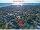 Aerial view of the neighborhood and location at 2514 Ohio S Ct, Gulfport, FL 33707